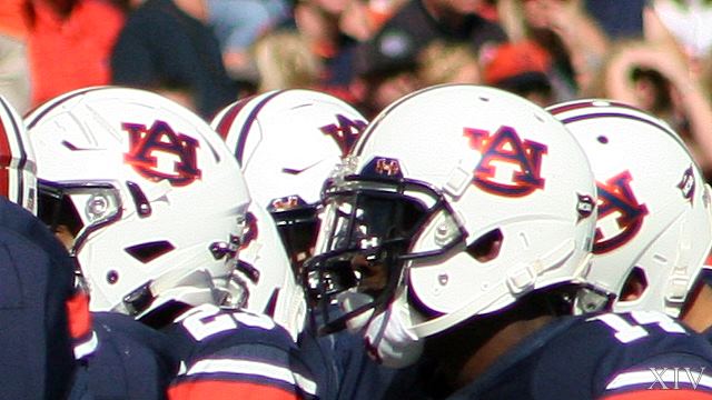 Auburn football helmets