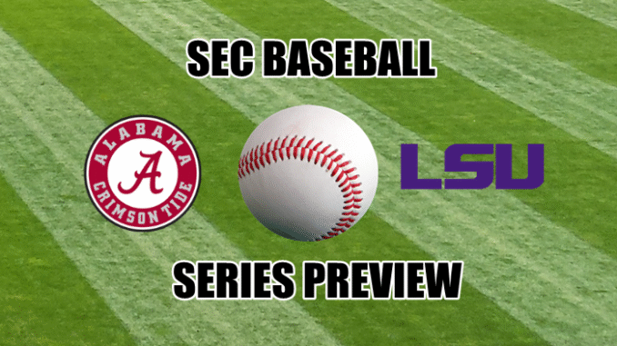 SEC Baseball Preview Images-LSU-Alabama baseball series preview